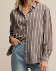 Z SUPPLY SEAPORT STRIPED POPLIN SHIRT