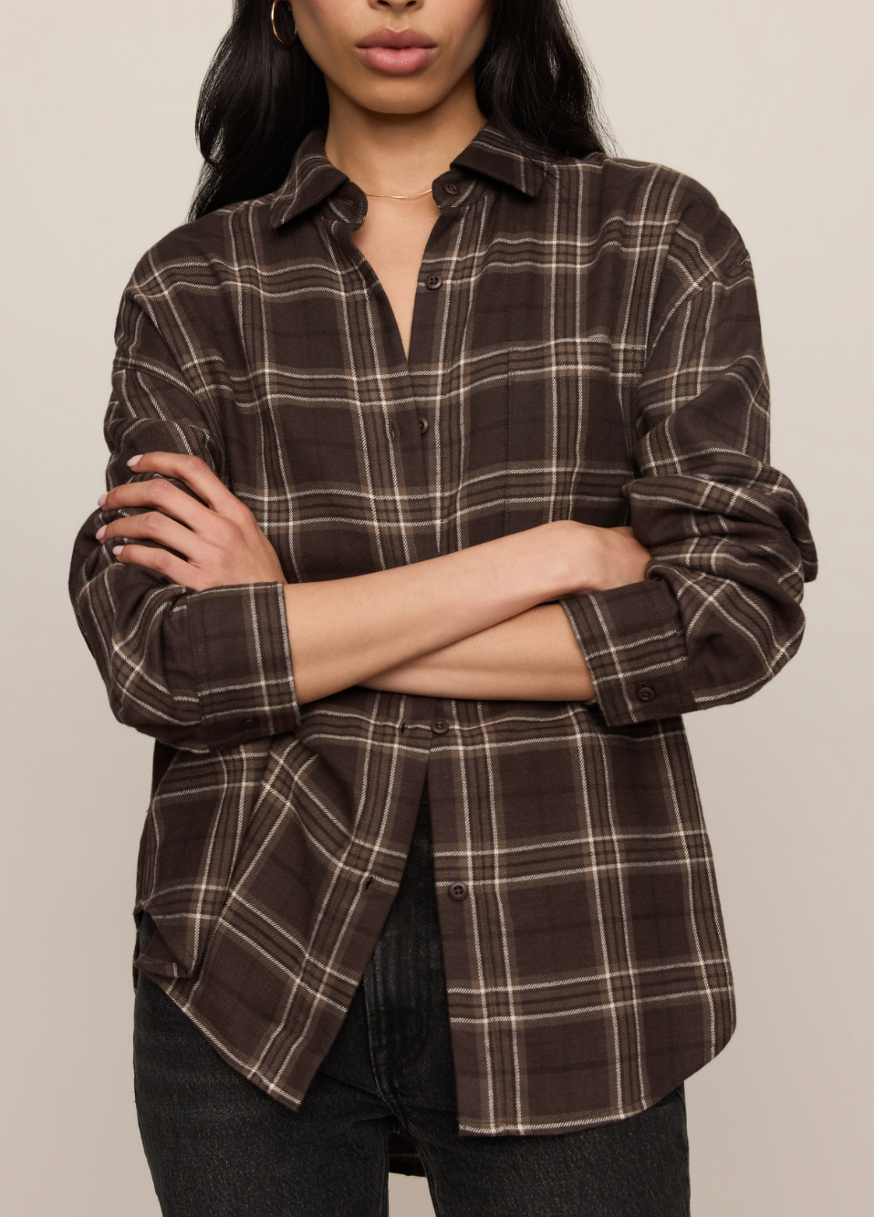 Z SUPPLY RIVER PLAID BUTTON UP