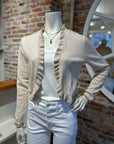 ALASHAN CASHMERE COTTON RUFFLE EDGE BOLERO