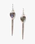 CHAN LUU RAHEL DAGGER EARRINGS LABRADORITE