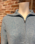 AUTUMN CASHMERE SHAKER 1/2 ZIP MOCK