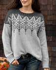 WOODEN SHIPS CHANDELIER FAIR ISLE CREW CHUNKY