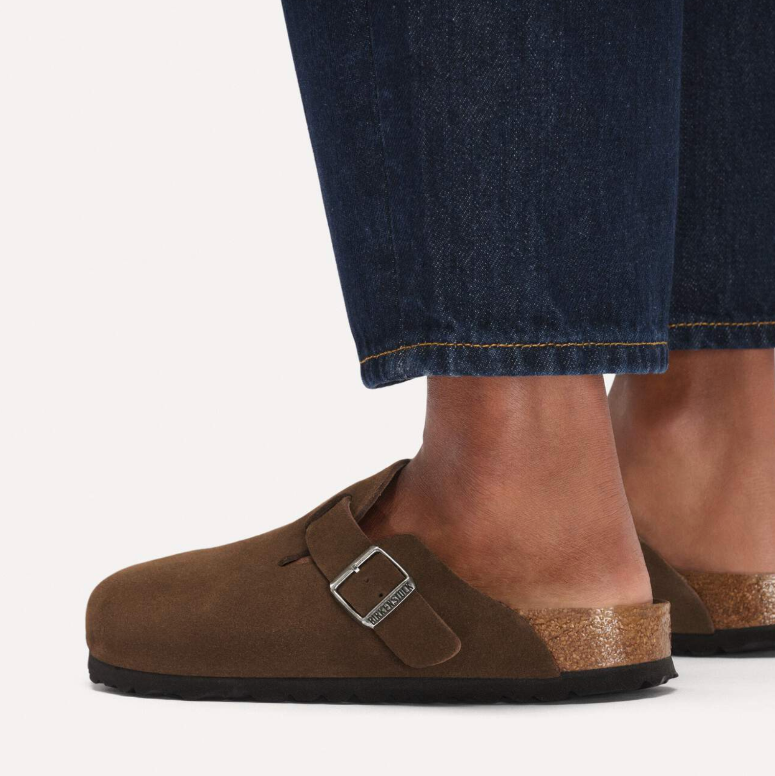 BIRKENSTOCK BOSTON SOFT FOOTBED SUEDE - NARROW