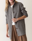 MARINE LAYER STEPHANIE COCOON COAT - WOOL PLAID