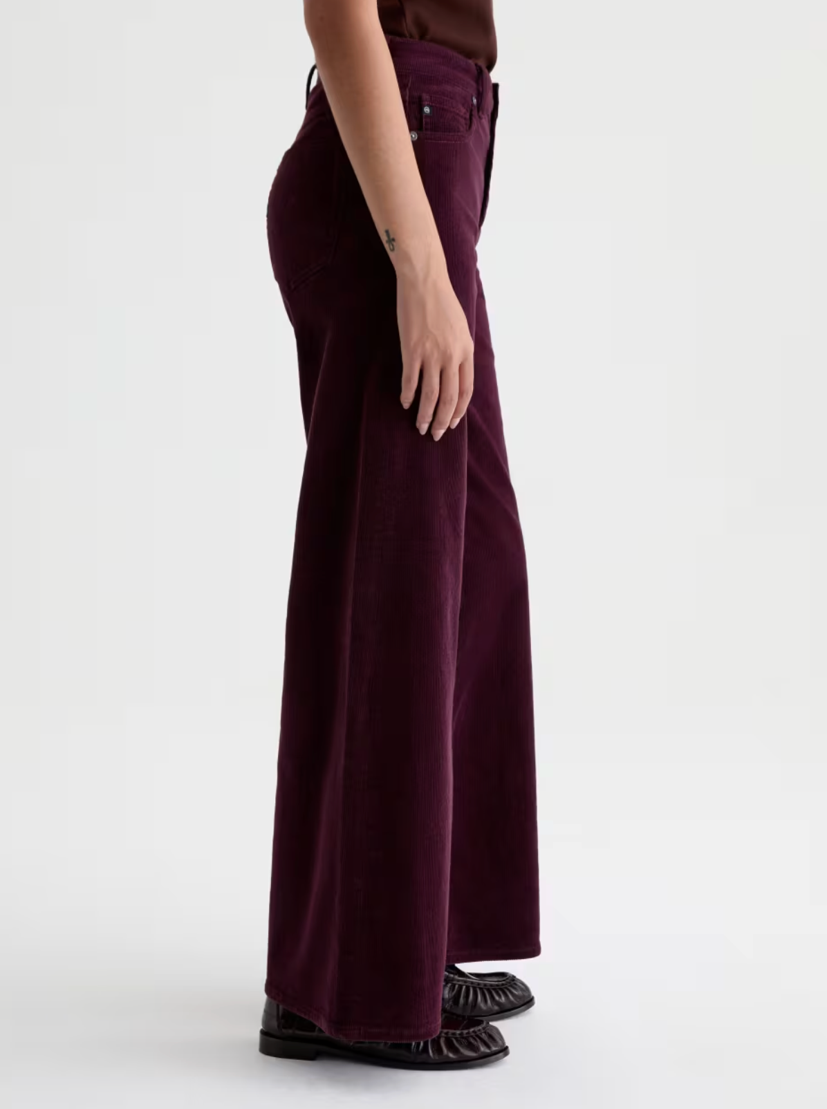 AG SAIGE MID-RISE WIDE LEG CORDUROY