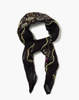 CHAN LUU EMBROIDERED FLORAL BANDANA
