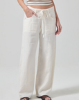 CITIZENS OF HUMANITY BRYNN DRAWSTRING LINEN TROUSER