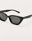 Z SUPPLY STAYCATION SUNGLASSES POLISHED BLACK/GREY