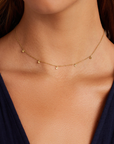 GORJANA GOLD 5 DISC CHOKER NECKLACE