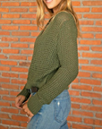 WOODEN SHIPS MAURA CROPPED CARDI