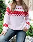 WOODEN SHIPS JAXON FAIR ISLE RAGLAN CHUNKY