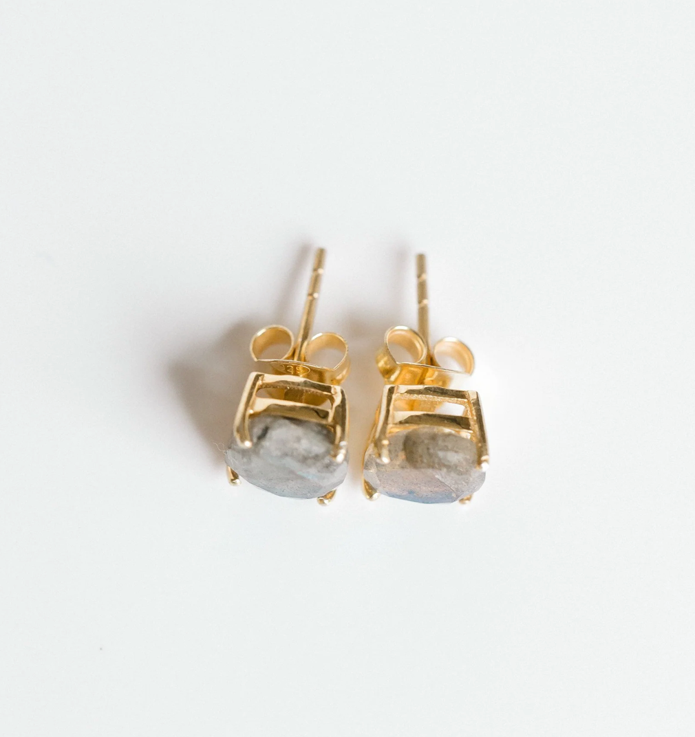 ELLI PARR EMMY STUDS - LABRADORITE