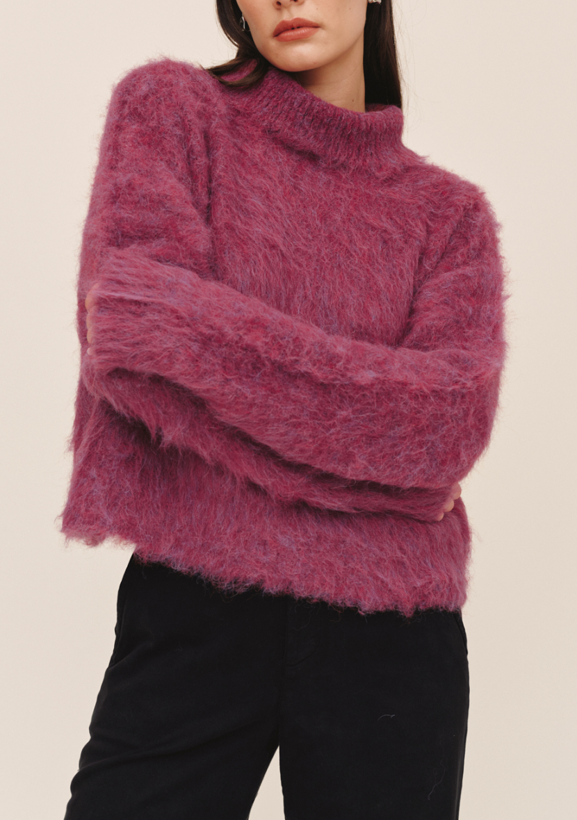 BELLA DAHL TURTLE NECK SWEATER