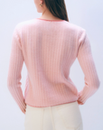 WHITE + WARREN CASHMERE TEXTURED CREWNECK