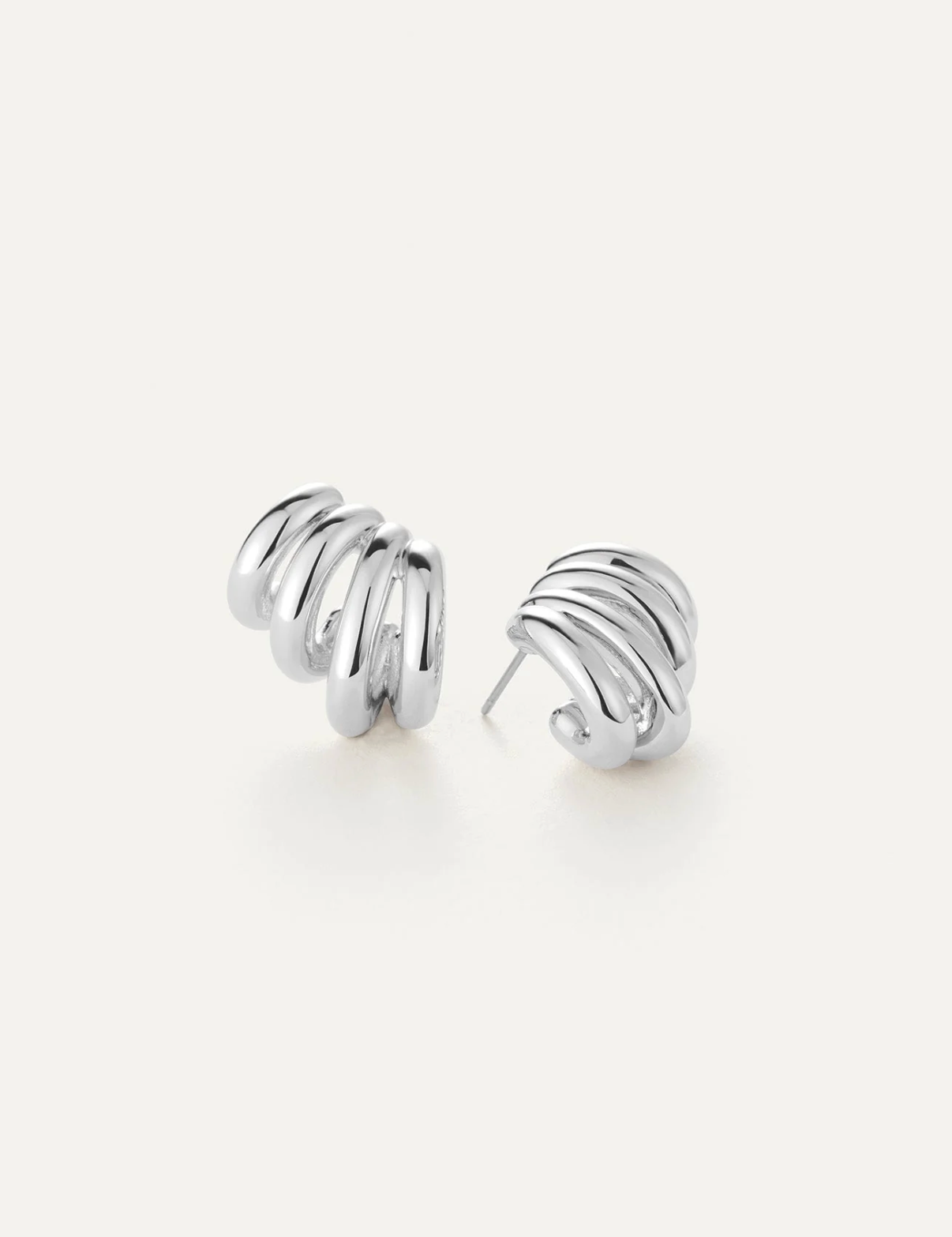 JENNY BIRD SILVER MONROE EARRING
