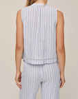 BELLA DAHL SLEEVELESS BUTTON FRONT