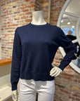 ALASHAN COTTON CASHMERE STACY SHRUNKEN CREW NECK