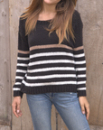 WOODEN SHIPS KATE STRIPED CREW CHUNKY