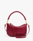 CLARE V WOVEN PETIT MOYEN MESSENGER