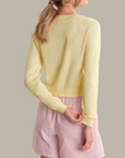 525 AMERICA CLEO SADDLE SHOULDER CARDIGAN