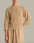 525 AMERICA SUKI POINTELLE COTTON OVERSIZED BOXY TEE