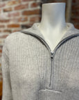 AUTUMN CASHMERE SHAKER 1/2 ZIP MOCK