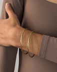 JENNY BIRD (L) GOLD DANE BANGLE SET 2 PACK