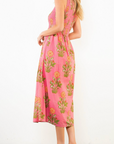 THML JULES SMOCKED MAXI DRESS