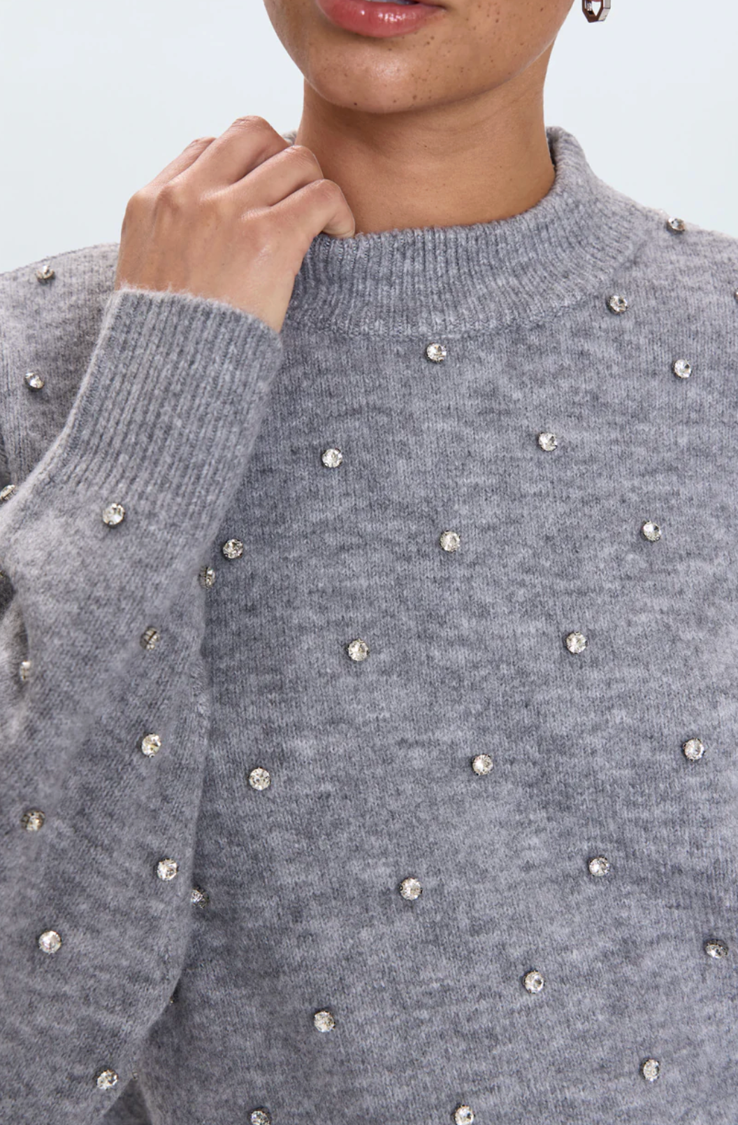 PISTOLA AURA RELAXED CREW NECK SWEATER