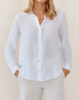 BELLA DAHL CLASSIC BUTTON DOWN SHIRT