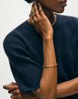 WHITE & WARREN CASHMERE WAFFLE MESH TEE