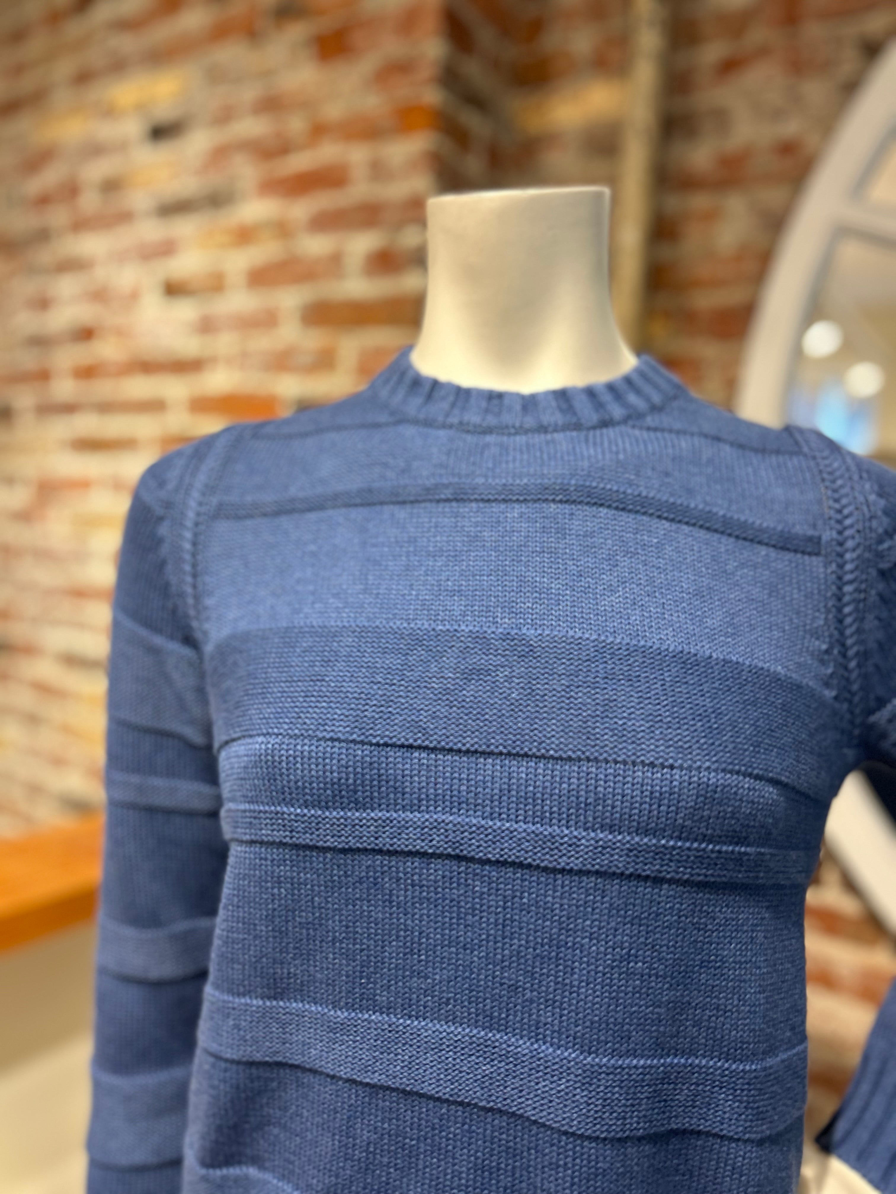 ALASHAN COTTON CASHMERE JESSIE TEXTURED STRIPE PULLOVER