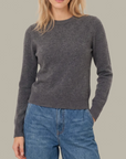 525 AMERICA EMERSON LONG SLEEVE CASHMERE CREW PULLOVER