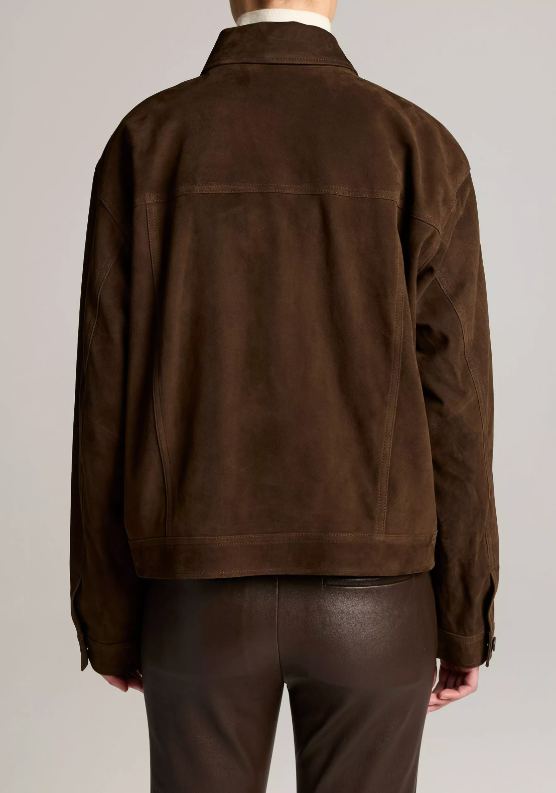 VINCE SUEDE TRUCKER JACKET