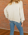 WOODEN SHIPS CLAIRE OVERSIZED V SWEATER