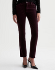 AG MARI MID-RISE SLIM STRAIGHT VELVET