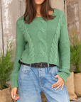 WOODEN SHIPS ASPEN CROPPED CABLE CREW CHUNKY
