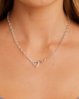 GORJANA SILVER PARKER HEART NECKLACE