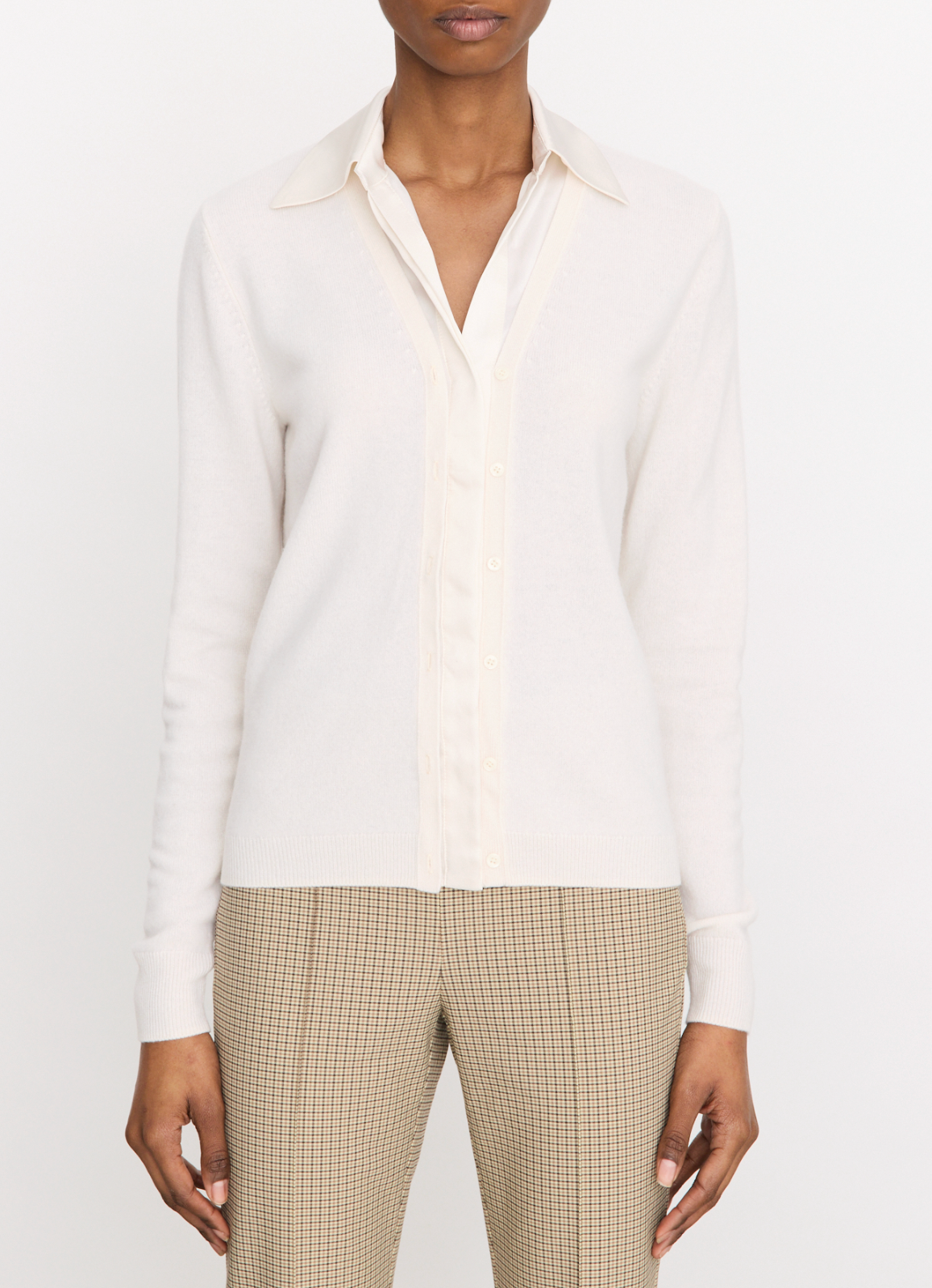 VINCE MIXED MEDIA CARDIGAN