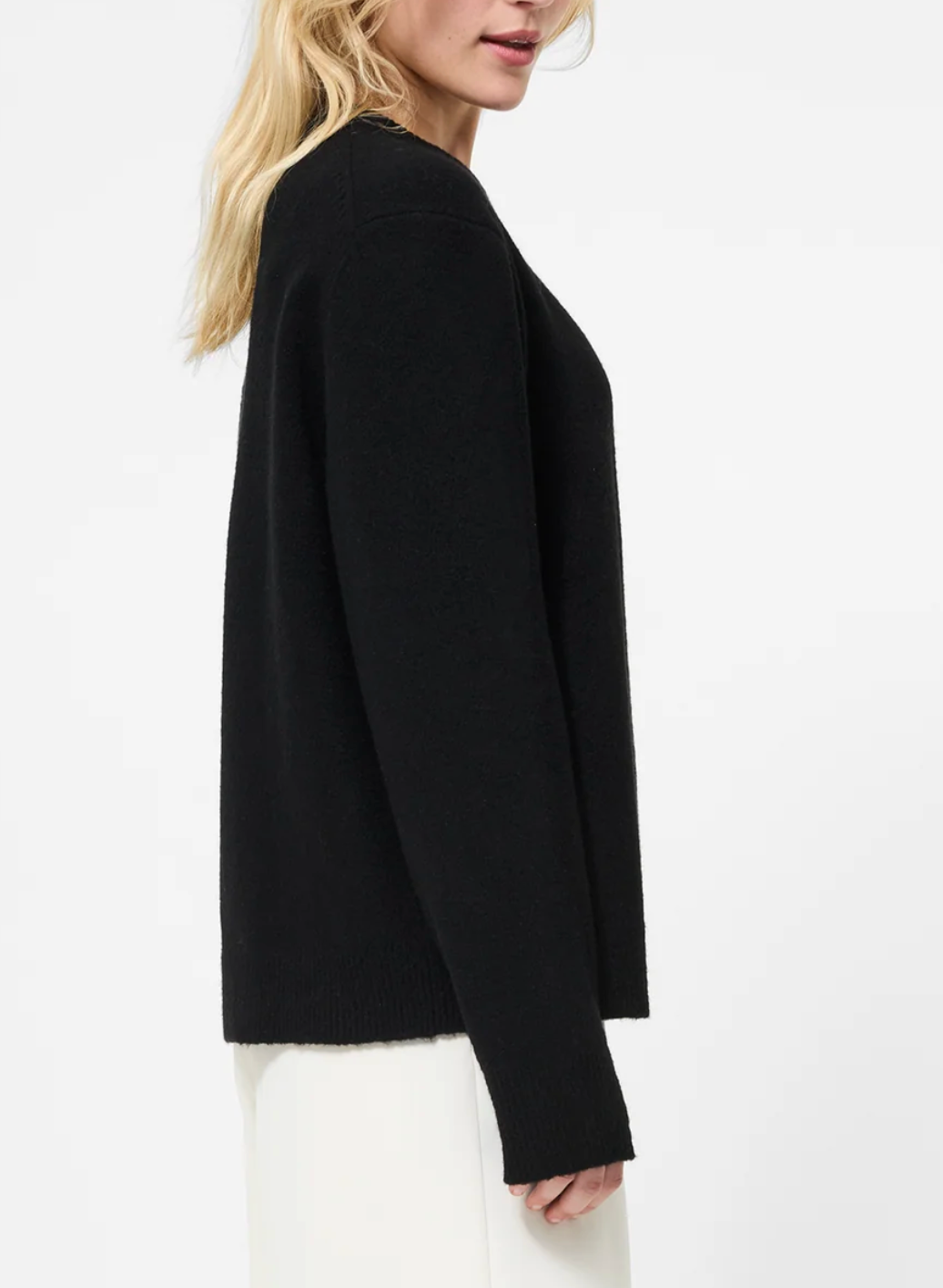 FRENCH CONNECTION EMILIA KNIT BOYFRIEND PULLOVER