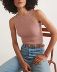 MARINE LAYER LEXI HIGH NECK CROP TANK