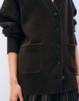 WHITE & WARREN CASHMERE LUXE POCKET CARDIGAN
