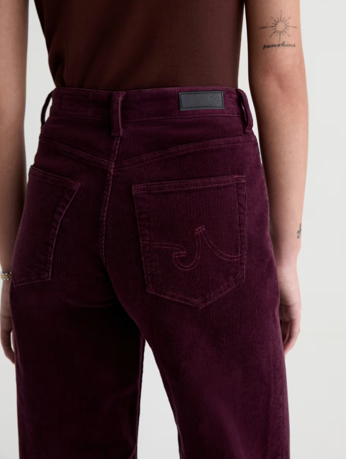 AG SAIGE MID-RISE WIDE LEG CORDUROY