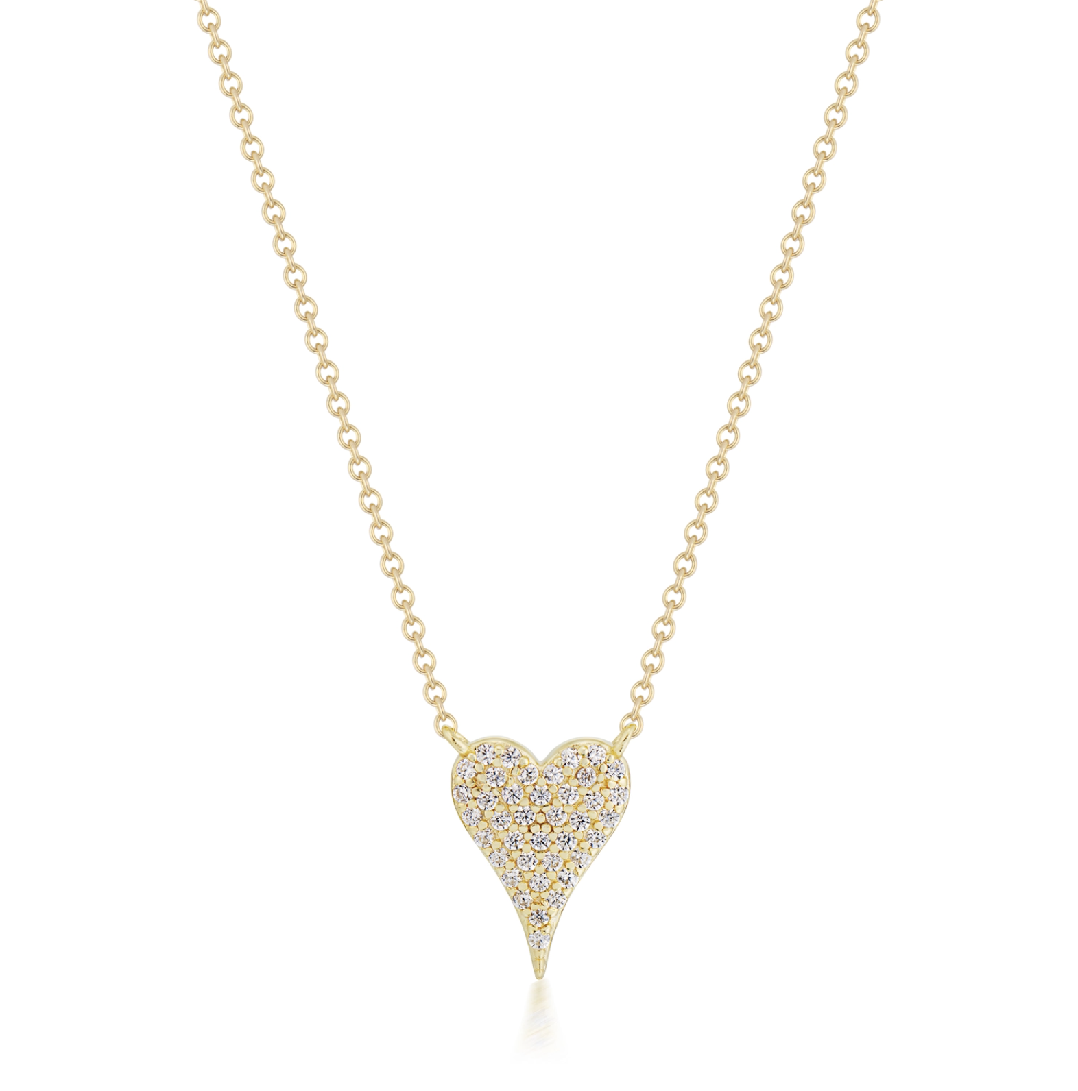 ELLI PARR PAVÉ HEART NECKLACE