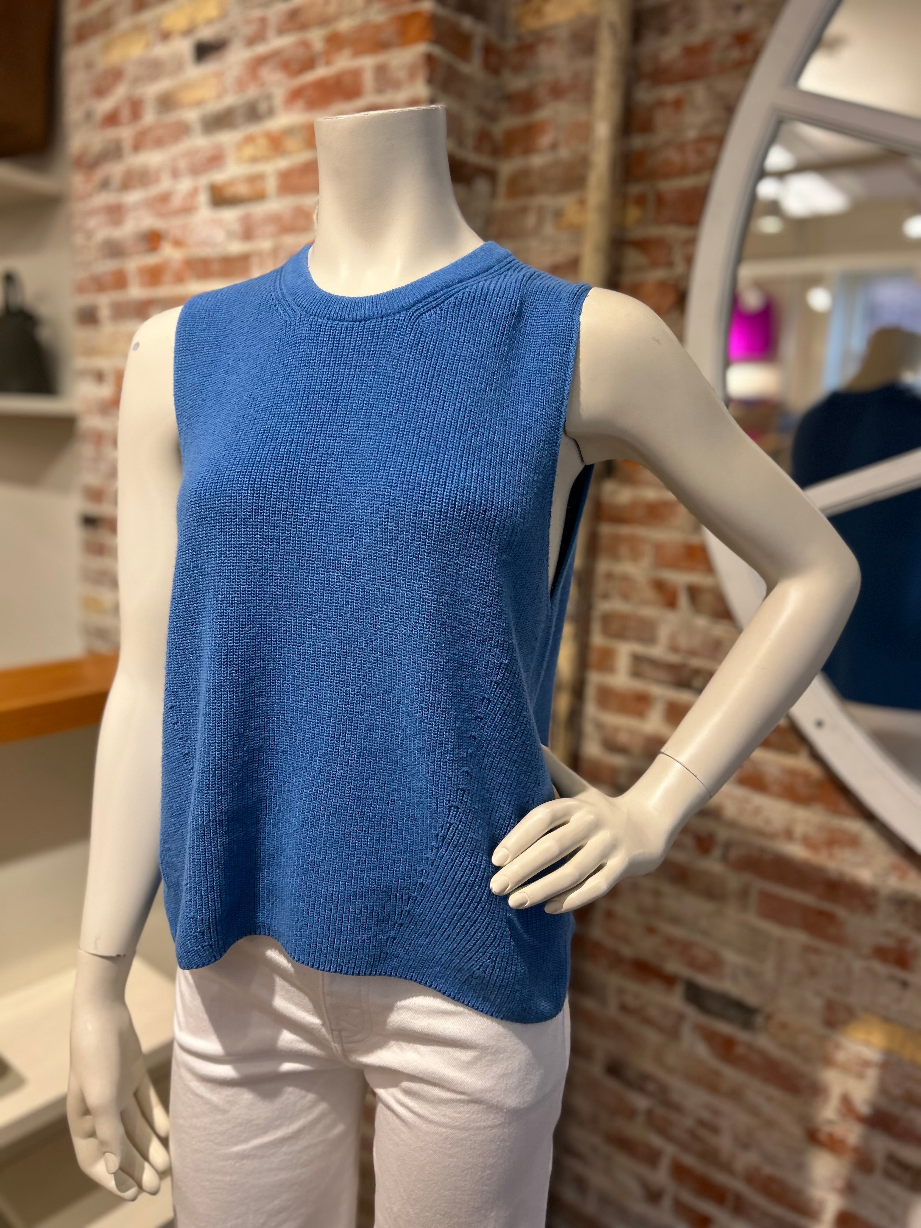 WHITE &amp; WARREN ORGANIC COTTON BLEND SHELL