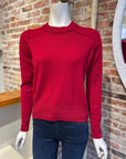 AUTUMN CASHMERE CROPPED CREW W/ REVERSED SEAMS