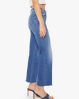 MOTHER THE MID RISE RAMBLER ZIP ANKLE FRAY DBO