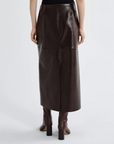 AGOLDE HIKSON RECYCLED LEATHER SKIRT