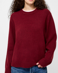 FRENCH CONNECTION EMILIA KNIT BOYFRIEND PULLOVER