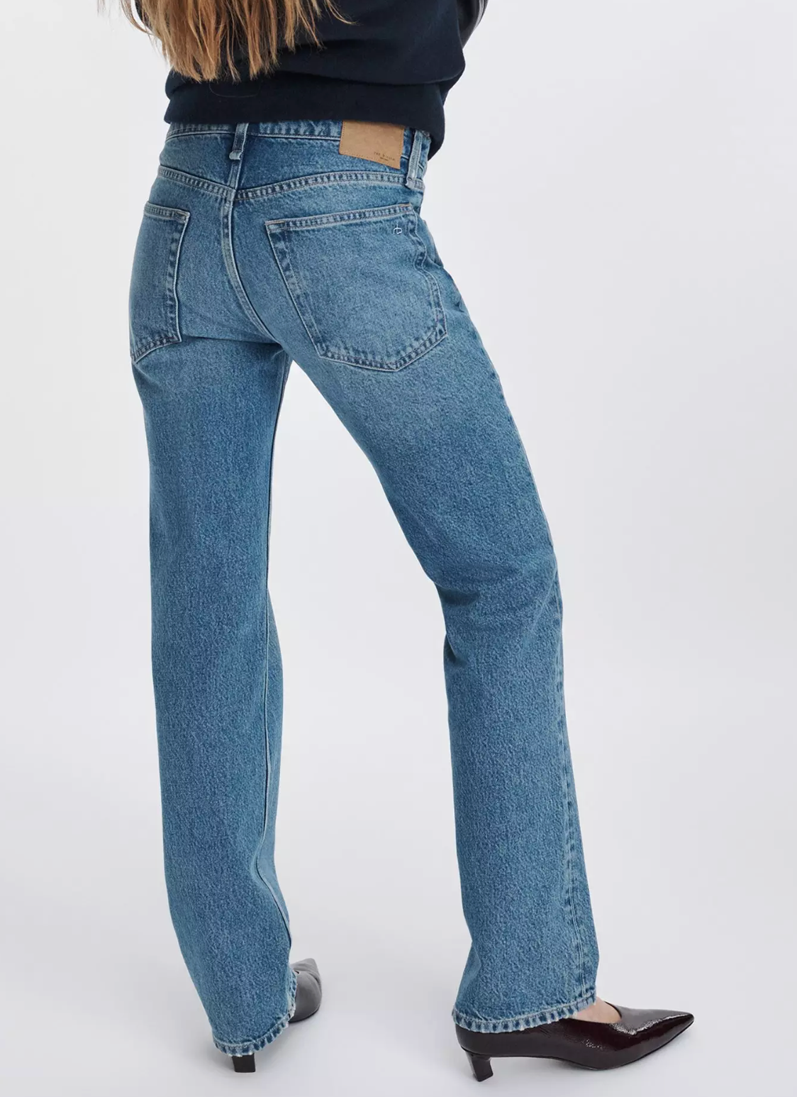 RAG &amp; BONE HARLOW LOW RISE FULL SLIM STRAIGHT